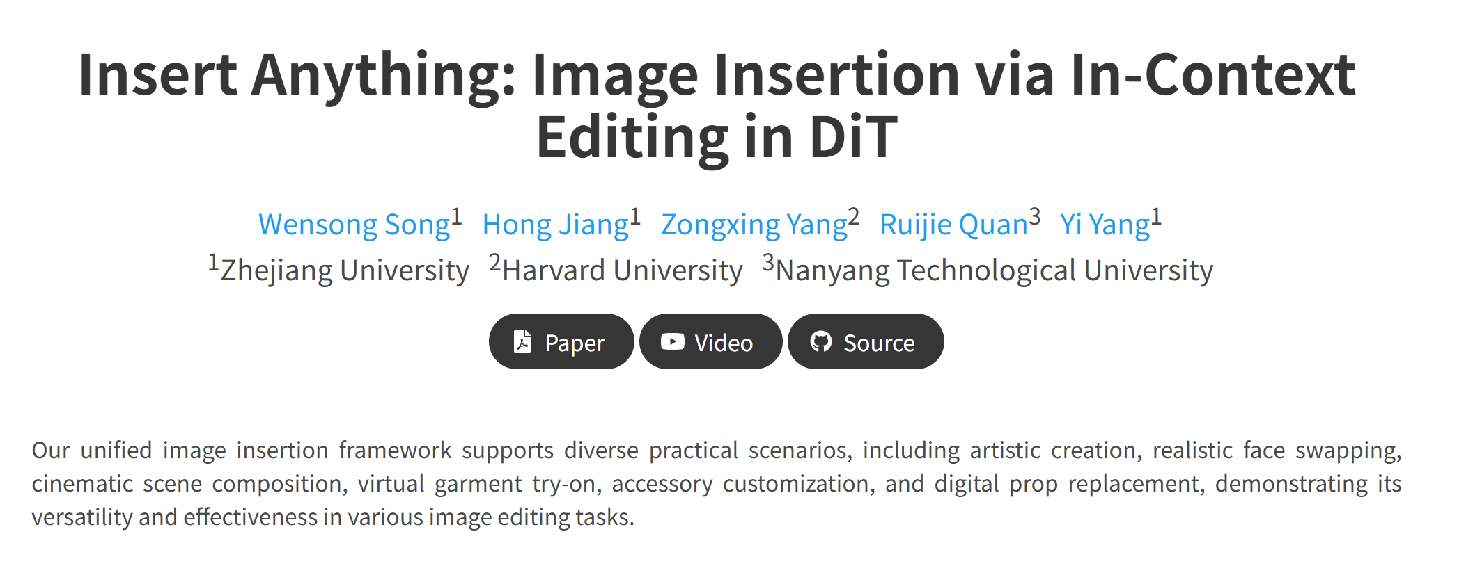Insert Anything:浙大联合哈佛大学与南洋理工推出的图像插入框架