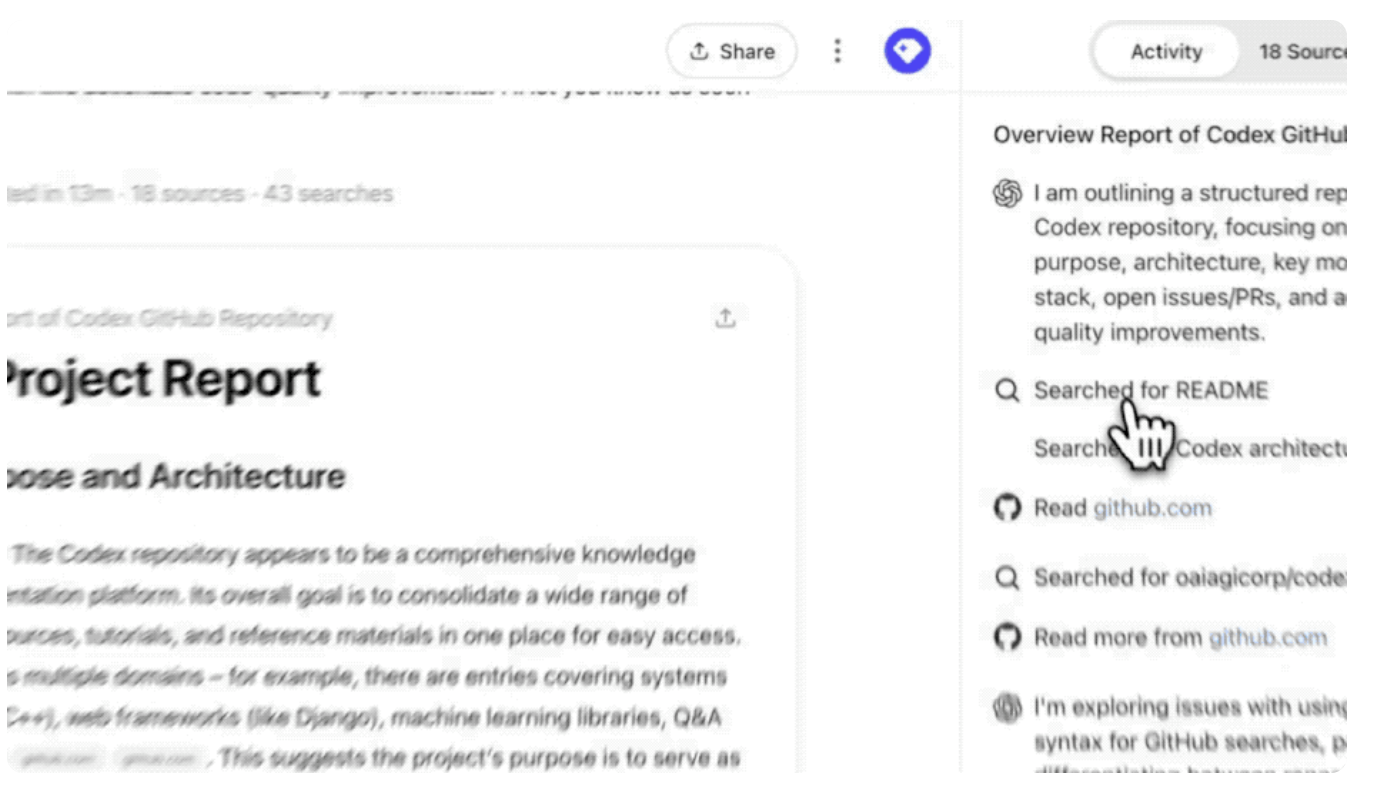 5月9日·ChatGPT深度研究功能接入GitHub,助力开发者高效工作