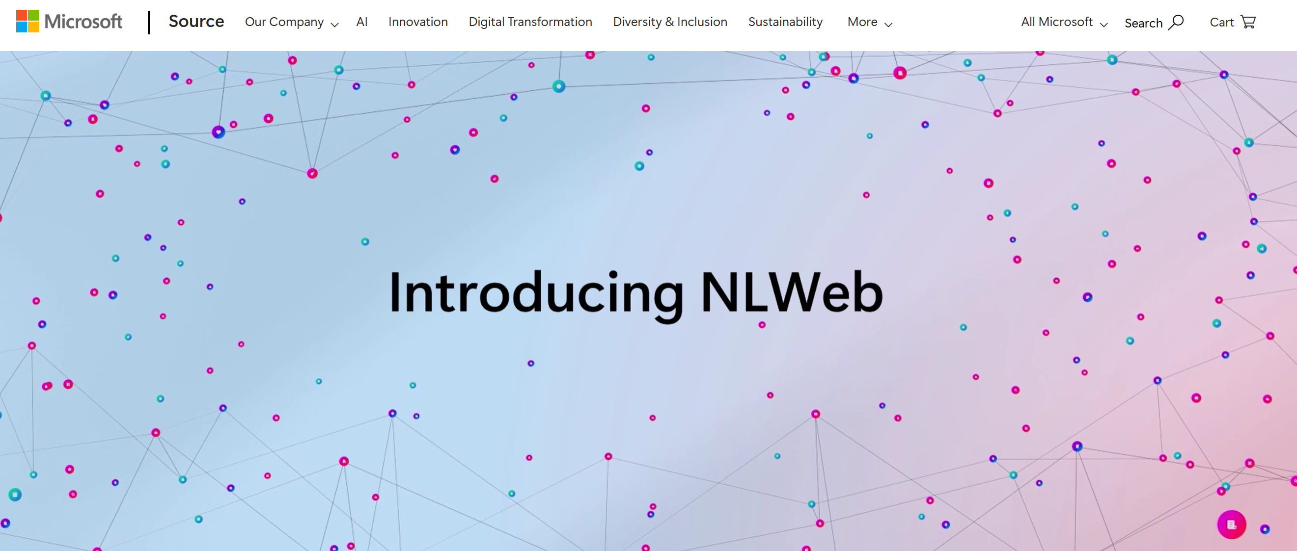 NLWeb : 微软推出支持自然语言与任何网站交互的开源项目