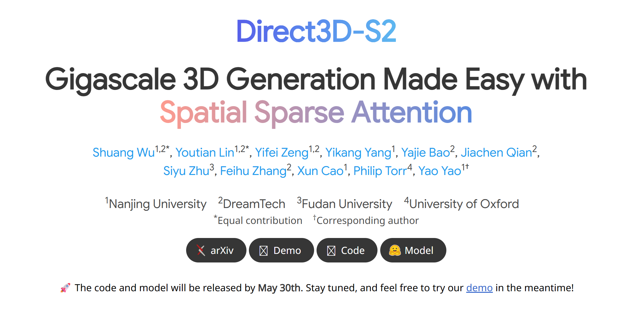 Direct3D-S2:南大联合复旦等高校推出的高分辨率3D生成框架