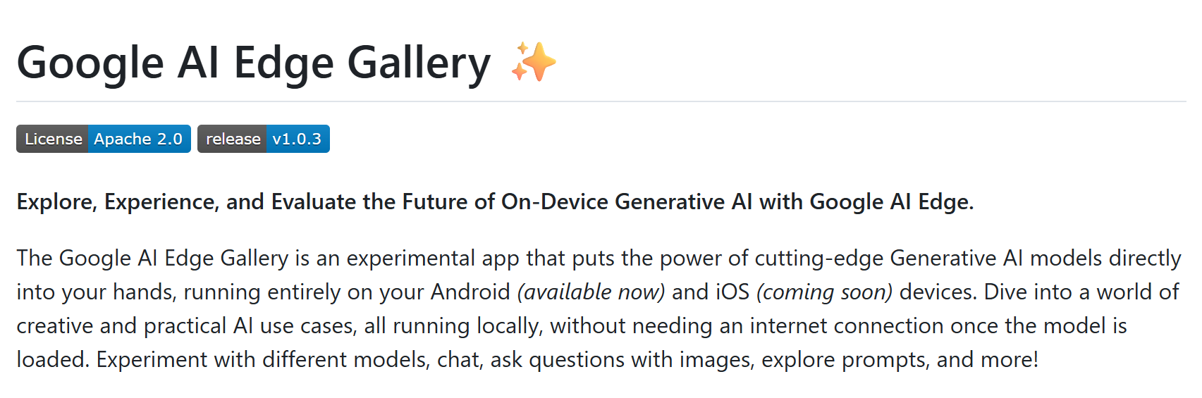 Google AI Edge Gallery