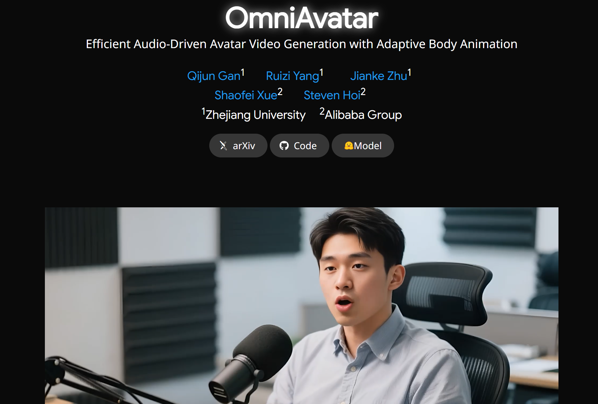 OmniAvatar:浙大联合阿里推出的音频驱动全身视频生成模型