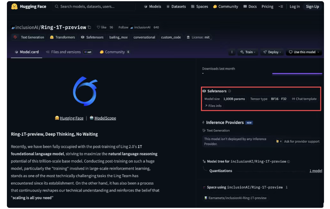 Ring-1T-preview : 蚂蚁百灵开源的万亿参数推理大模型