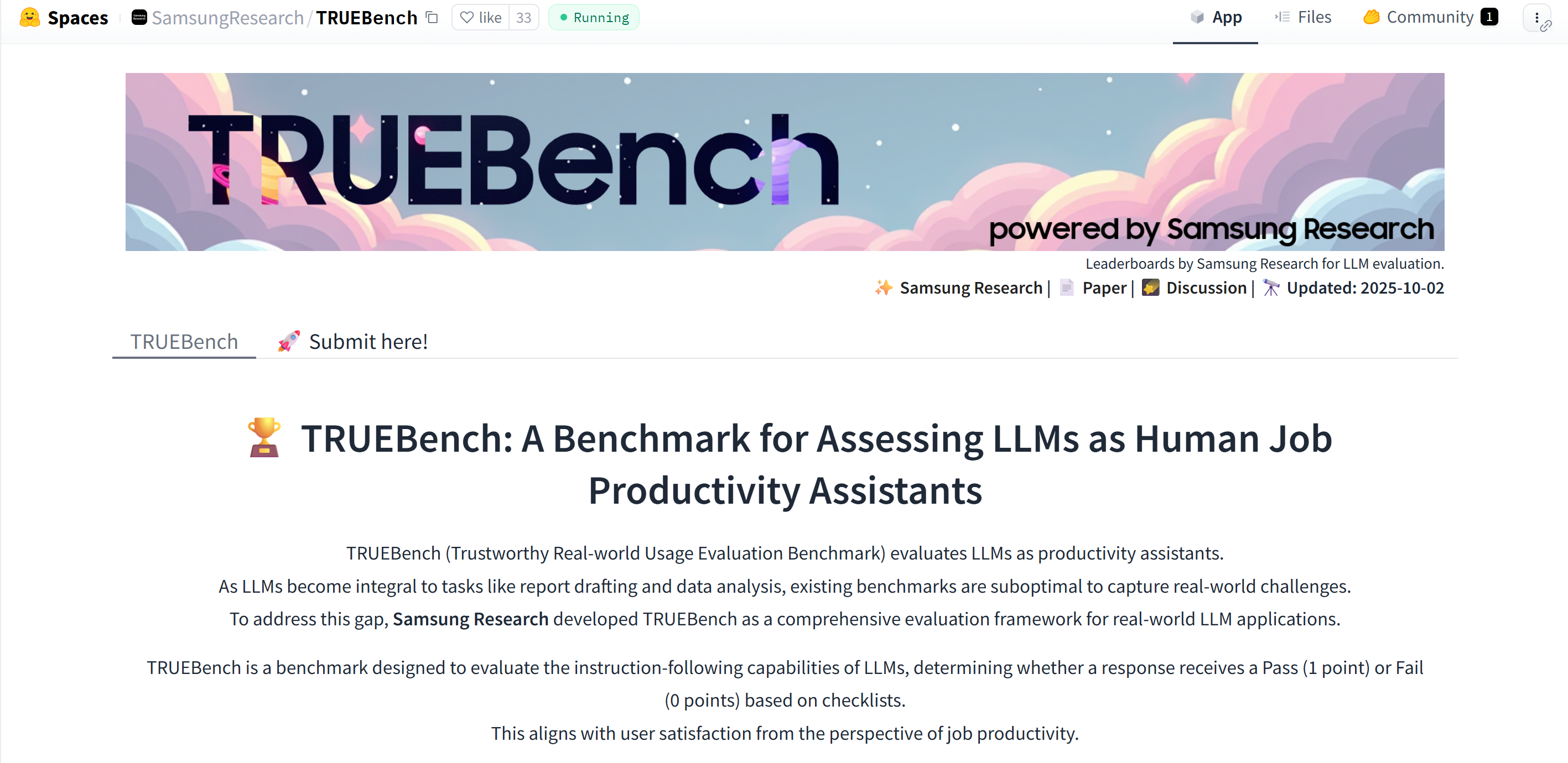 TRUEBench