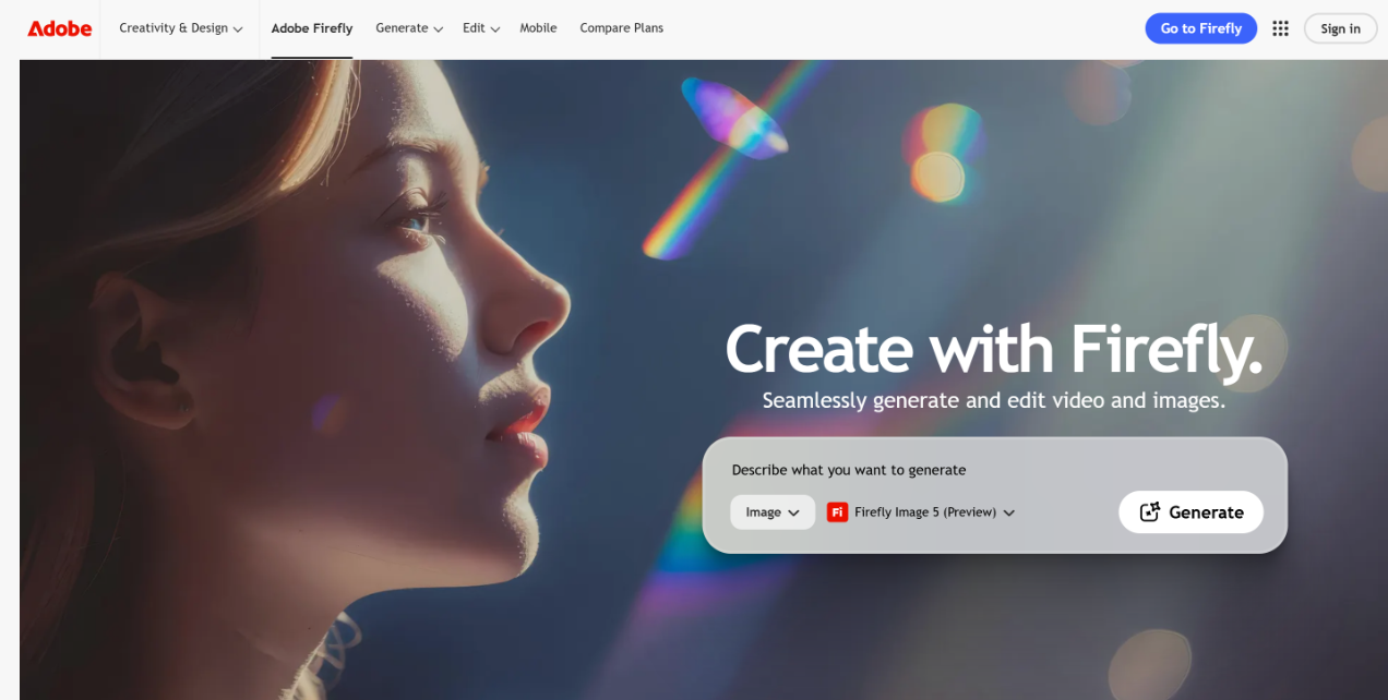 Firefly Image 5 : Adobe推出的最新图像生成模型