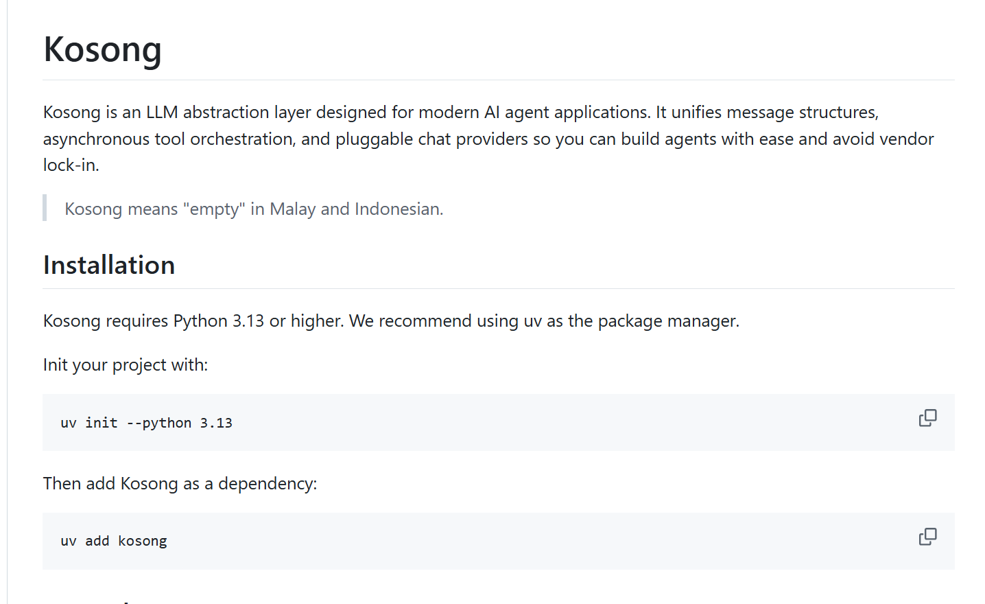 Kosong : 月之暗面开源的全新AI Agent开发框架