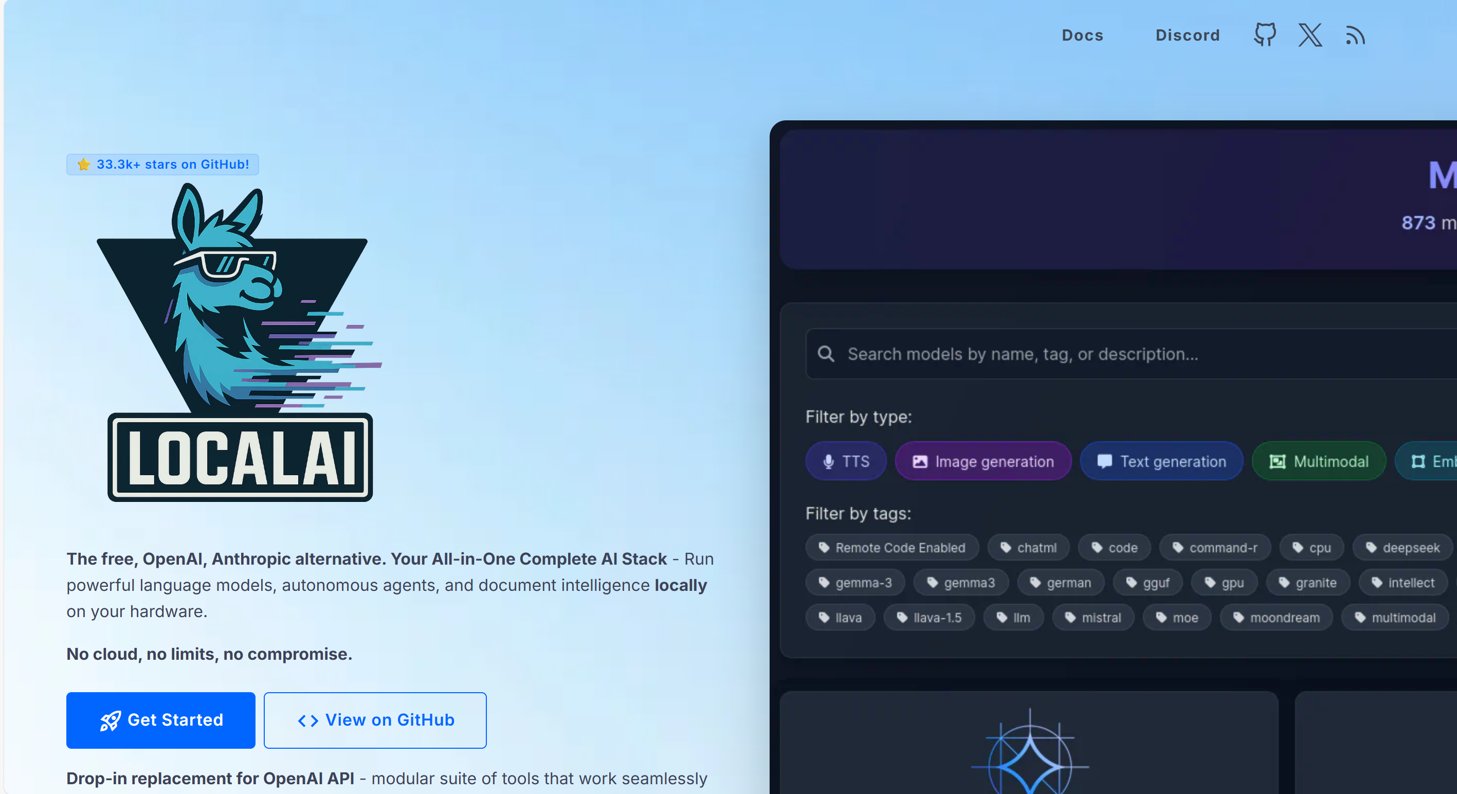 LocalAI : 开源的本地AI推理框架,支持多模态模型