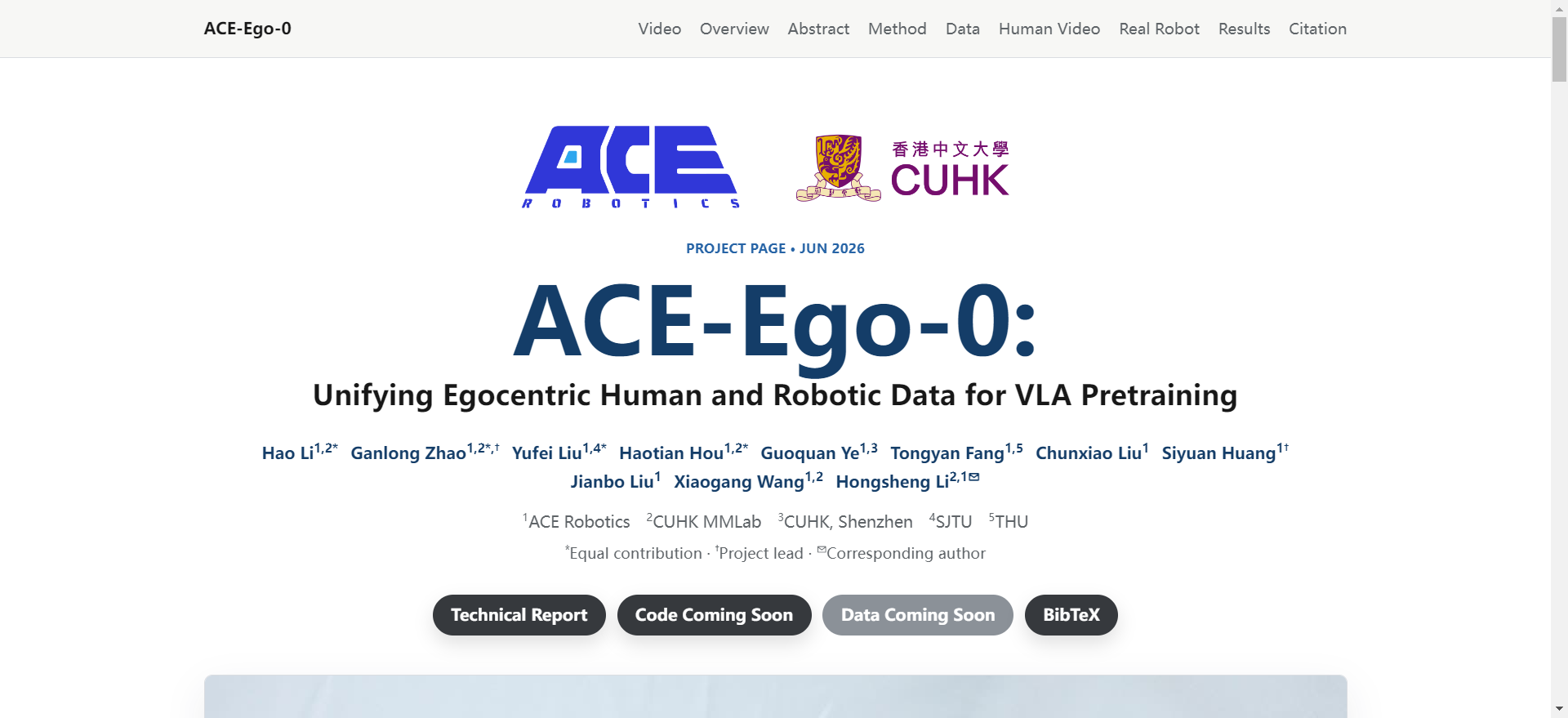ACE-Ego : 大晓机器人联合港中文开源的具身操作 VLA 模型