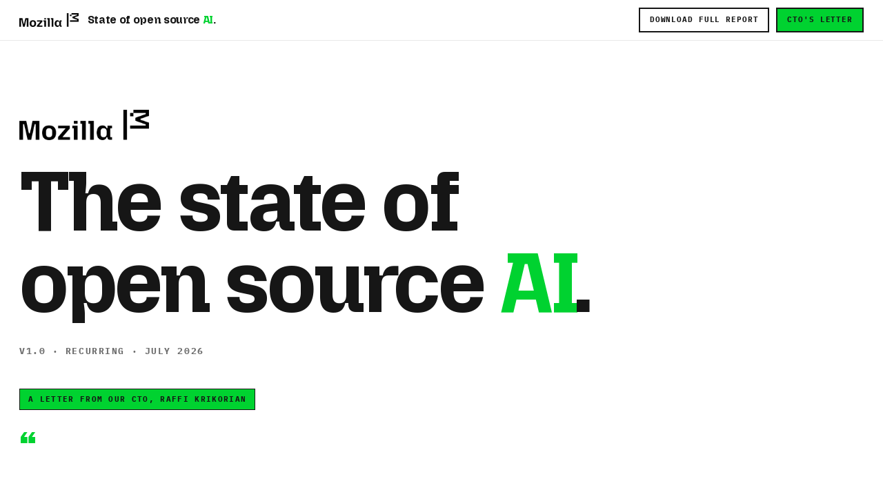 7月18日·周六·Open Source AI 全景报告发布，AI安全与治理持续升温