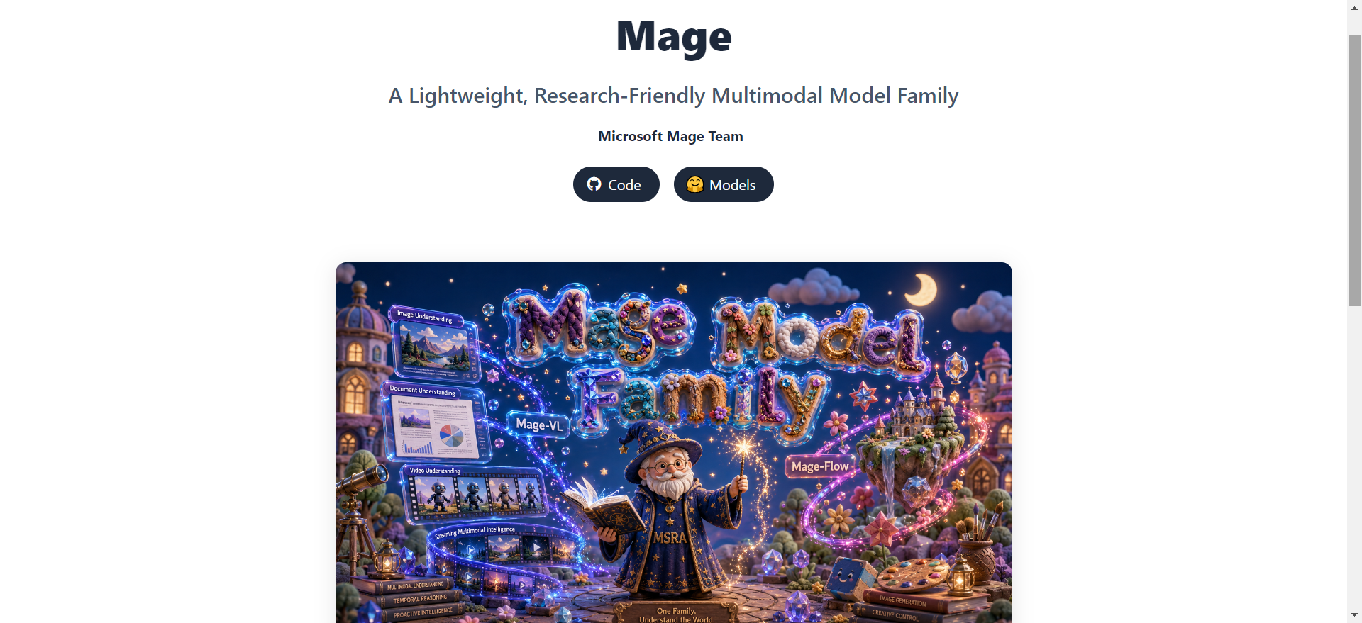 Mage：微软正式开源的4B参数多模态模型家族