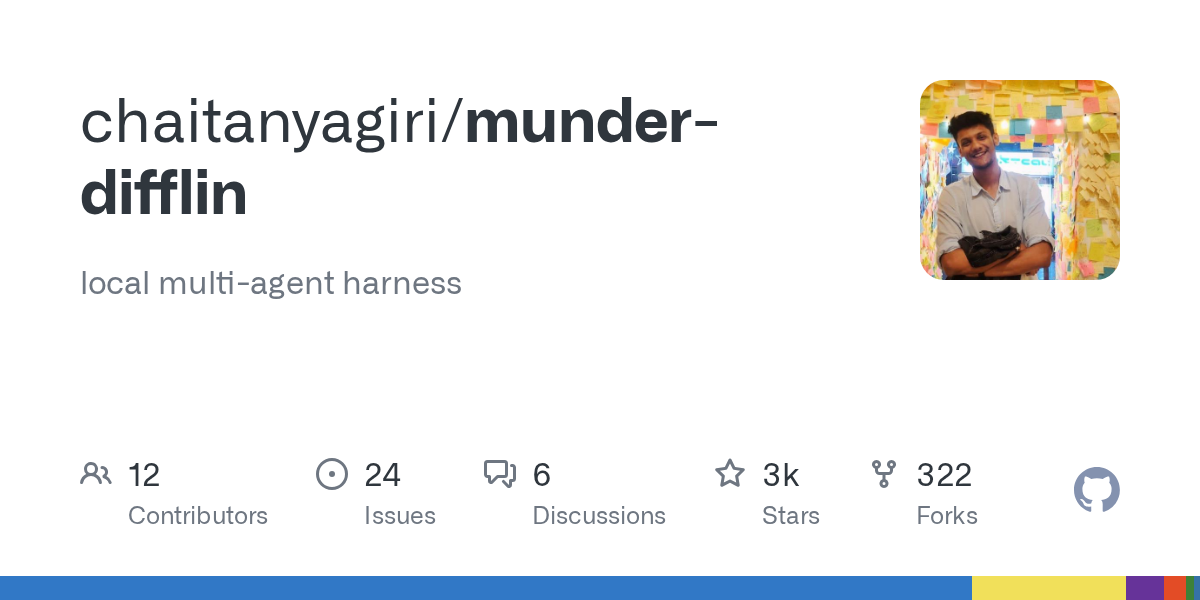 munder-difflin ： 在本地编排「你的克隆体办公室」的多 Agent 框架