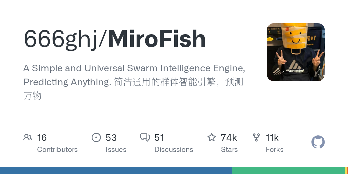 MiroFish ：让上千个 AI 智能体替你把未来「排练」一遍